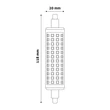 Avide LED izzó R7S 9W 6400K hideg fehér 910 lumen 118 mm