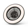 Avide LED mennyezeti lámpa és ventilátor 2x24W fekete Wanda AFCLCCT-48W-15W-WAB