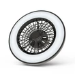 Avide LED mennyezeti lámpa és ventilátor 2x24W fekete Wanda AFCLCCT-48W-15W-WAB