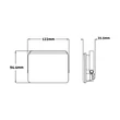 Avide LED reflektor 20W 1800lm 4000K fekete IP65 ABFLFNW-20W