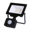 Avide Slim LED reflektor mozgásérzékelős 20W 6400K fekete IP44 ABLRFLCW-20W-PIR