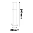 Avide Panama kültéri állólámpa fekete 1xE27 500 mm IP44 AOLPE27-PAN-B