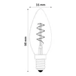 Avide soft filament LED izzó gyertya E14 3W 180lm 2700K ABLSFC14EW-3W