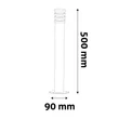 Avide Sunset kültéri LED állólámpa fekete 1,5W 55lm 4000K 500mm IP44 OLPL-SUN-NW-B