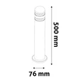 Avide York kültéri LED állólámpa antracit 2W 110lm 4000K 500 mm IP44 AOLPL-YK-NW-AN