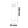 Avide York kültéri LED állólámpa szatén nikkel 2W 110lm 3000K 500 mm IP44 AOLPL-YK-WW-SN