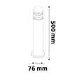Avide York kültéri LED állólámpa szatén nikkel 2W 110lm 4000K 500 mm IP44 AOLPL-YK-NW-SN