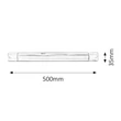 Band light  fénycsöves 15W lámpatest kapcsolóval 2700K Rábalux 2302