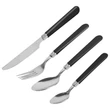 Bewello evőeszköz készlet tartóval, fekete, 16 részes BW1021A