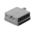 Budvill A3 kötődoboz műanyag 85x85x40 mm falon kívüli IP54 5221H