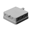 Budvill A4 kötődoboz műanyag 100x100x40 mm falon kívüli IP54 5233H