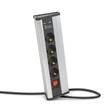 Delight 4-es sarokelosztó kapcsolóval USB aljzattal alumínium 20484S