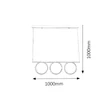 Donartella minimál stílusú LED 60w 3800Lm 4000K lámpatest Rábalux 2548