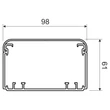 KOPOS KOLIN Műanyag kábelcsatorna 100x60mm tetővel fehér 2m 8m/cs EKE 100X60 HD