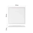 Emos FLORI LED mennyezeti lámpa fehér négyzet 18W 1800lm 4000K IP20 ZM1402
