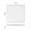 Emos FLORI LED mennyezeti lámpa fehér négyzet 22W 2200lm 4000K IP20 ZM1403