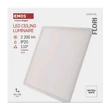 Emos FLORI LED mennyezeti lámpa fehér négyzet 22W 2200lm 4000K IP20 ZM1403