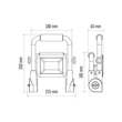 Emos hordozható LED reflektor 21W 4000K természetes fehér IP44 ZS3322