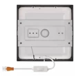 Emos LED 12,5W 1100Lm mennyezeti lámpatest LED panel NEXXO négyzet fekete CCT IP20/IP40 ZM6333