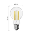 Emos LED izzó filament A60 E27 10,5W 1521lm 2700K ZF5D62