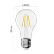 Emos LED izzó filament A60 E27 3,4W 470lm 4000K ZF5D23