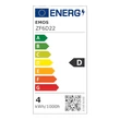 Emos LED izzó filament kisgömb E27 3,4W 470lm 2700K ZF6D22