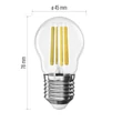 Emos LED izzó filament kisgömb E27 5,9W 806lm 2700K ZF6D42