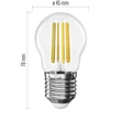Emos LED izzó filament kisgömb E27 5,9W 806lm 4000K ZF6D43