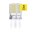Emos LED izzó G9 4W 470lm 3000K Classic JC 2db/csomag ZQ9544.2
