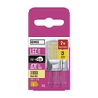 Emos LED izzó G9 4W 470lm 3000K Classic JC 2db/csomag ZQ9544.2