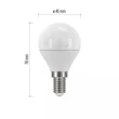 Emos LED izzó kisgömb E14 5W 4000K természetes fehér 470 lumen ZQ1221