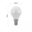Emos LED izzó kisgömb E14 5W 4000K természetes fehér 470 lumen ZQ1221