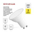 Emos LED izzó spot GU10 1,3W 150lm 4000K Classic ZQ8EL3