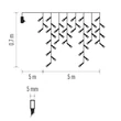 Emos LED karácsonyi fényfüggöny kültéri és beltéri 5 m hideg fehér jégcsapok távirányítós D4CC02