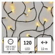 Emos LED karácsonyi fényfüzér 12m meleg fehér IP44 D4AW03