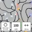 Emos LED karácsonyi fényfüzér kültéri és beltéri 10 m hideg fehér/többszínű D4AJ01