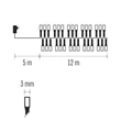Emos LED karácsonyi fényfüzér kültéri és beltéri 12 m többszínű időzítős D4BM03