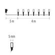 Emos LED karácsonyi fényfüzér kültéri és beltéri 4 m meleg fehér időzítős D4AW01