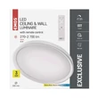 Emos ILVI LED mennyezeti lámpa távirányítóval 45W 2700lm CCT kerek IP20 ZM5169