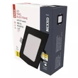 Emos NEXXO LED panel süllyeszthető négyzet fekete 7W CCT 480lm IP40/IP20 ZD2323