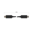 Emos töltő- és adatkábel 2.0 1m fekete USB-C / USB-C SM7028BL