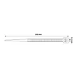 Entac kábelkötegelő 100x2,5 mm fekete gyorskötöző UV-álló 50db/csomag ECT-2.5-100-B