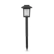 Entac napelemes kerti szolár lámpa leszúrható fekete láng effekttel 325mm 10 LED IP44 EGSL-P10LF-32.5