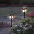 Entac napelemes kerti szolár lámpa leszúrható fekete láng effekttel 325mm 10 LED IP44 EGSL-P10LF-32.5