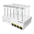 Entac napelemes kerti szolár lámpa leszúrható króm 360mm 1 LED IP44 EGSL-SS1LC36-PDQ