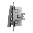 Schneider Electric Asfora 106 váltókapcsoló (rugós) antracit EPH0400171