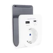 GAO Földelt lengő csatlakozóaljzat 2XUSB+ mobiltelefon tartóval 6005H