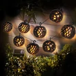 Garden of Eden kültéri LED-es felakasztható szolár fényfüzér lánghatással 600mAh 140cm 11741