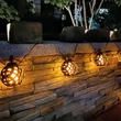 Garden of Eden kültéri LED-es felakasztható szolár fényfüzér lánghatással 600mAh 140cm 11741