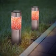 Garden of Eden kültéri LED-es leszúrható fém szolár lámpa melegfehér 600mAh 6x6x22cm 11716